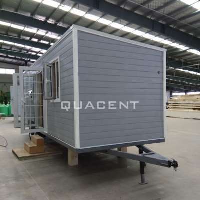 Fully Decorated Wood Chalet Prefabricated Container Shop On Wheels Structural Insulated Panel Cabins Mobile Trailer Houses